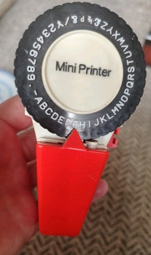 Vintage mini printer portable - printer,