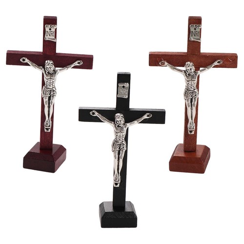 Wood crucifix catholic jesus - wood,