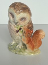 Beswick Beatrix Potter Old Mr Brown BP2a Figurine Gold Oval Backstamp   BP131