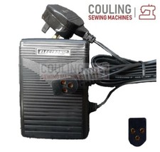 FOOT CONTROL PEDAL & LEAD FITS SINGER - 3 PIN D PLUG - BRAND NEW 