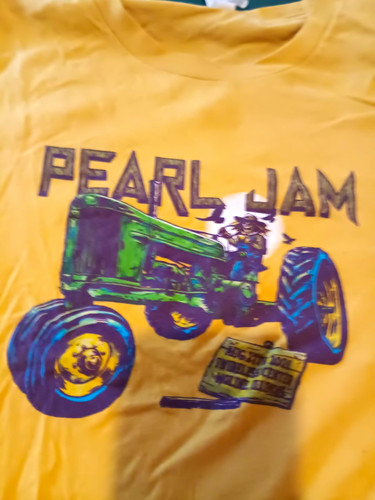 Pearl jam yellow tractor - jam,
