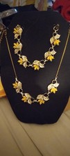 CORO Vintage Yellow Lucite