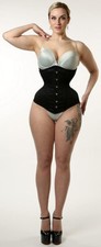 Black Cotton Corset Waist