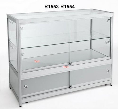 Glass ali showcase - showcase, counter