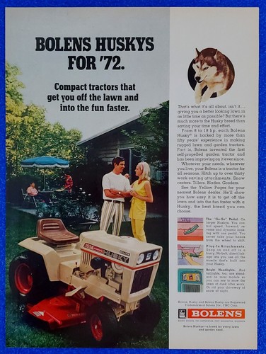 1972 bolens huskys compact - bolens,