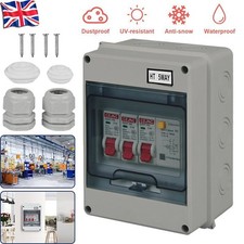 5-Way Garage Shed Camper Van Caravan Consumer Unit Fuse Box with RCD and 2 x MCB