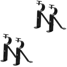  2 Count Curtain Pole Ceiling Brackets Heavy Duty Window Rod Support
