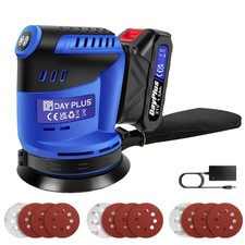 5" Cordless Random Orbital Sander With Variable Speed & Dust Bag & Quick Fix Pad