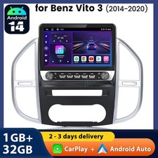For Mercedes Vito W447 2014-2020 CarPlay GPS Sat Nav Android 14 Radio Stereo SWC