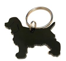 Cocker Spaniel Cocker Dog keyring Keychain Bag Charm Gift In Black Acrylic