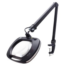 AVEN Illuminated, 2.25X Magnifying Desk Lamp- Clamp & Power Supply.
