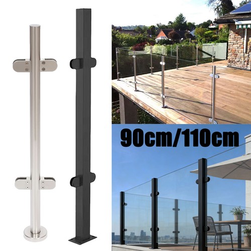 Deck glass fence post - fence,