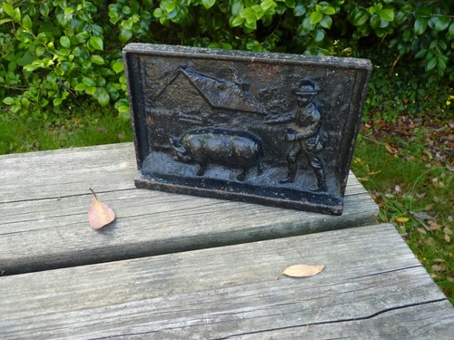 Antique cast iron farmer - cast,
