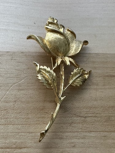 Vtg sarah coventry brooch rose - sarah,
