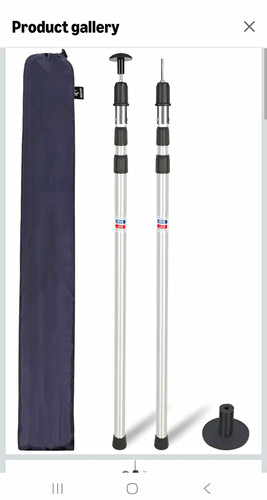 230cm tarp tent poles - 230cm,