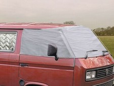 Vw T25 T3 1979-92 External Thermo Silver Screen Windscreen Cover Black Out