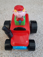Chad Valley Vintage Push N Go Red Tractor