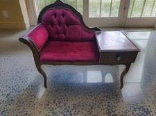 Telephone table seat + drawer