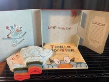 Tickle Monster Laughter Kit Book Set with Tickle Mitts by Josie Bissett 2008