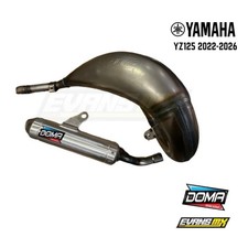 Yamaha YZ 125 DOMA Exhaust - Expansion Pipe & Silencer / Tail Pipe 2022 - 2026