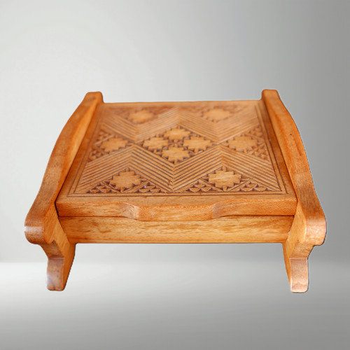 German carved wooden box - carved,