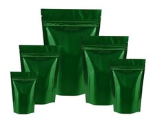 Green Shiny Stand Up Pouches