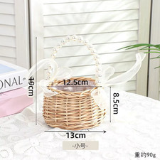 One wicker rattan flower - one,