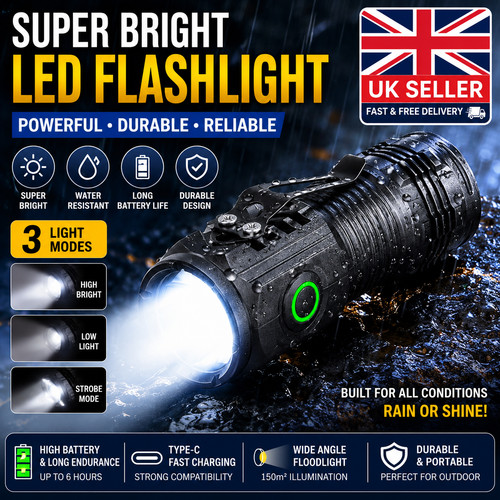 1200000lm usb rechargeable - usb,