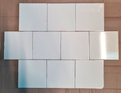 Half white ivory ceramic - half,