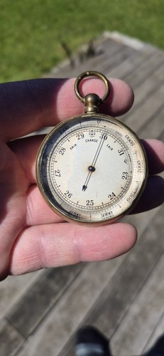 Victorian antique brass pocket - antique,