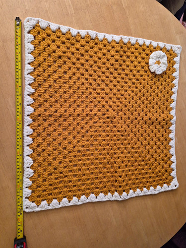 Crochet baby blanket - blanket,, brown