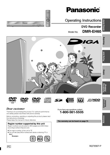 Panasonic dmr eh60 dvd - dmr-eh60,