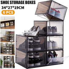 6pcs Shoe Box Storage Case