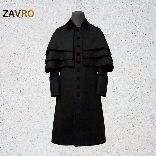 Men black wool - wool, clergy