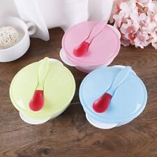 Baby feeding suction bowl set slip-resistant tableware with sensing spoon  CX