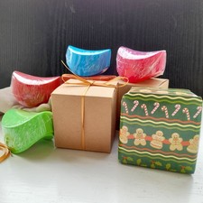 4/ 1 each PINK GREEN BLUE RED Pringle Pop Boxes Crisp Holder + FREE Kraft Box