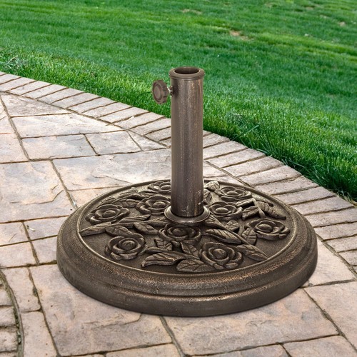 9kg round cast iron parasol - iron,