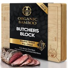 Butchers Block Solid Premium Large Chopping Board Thick Cutting Wood