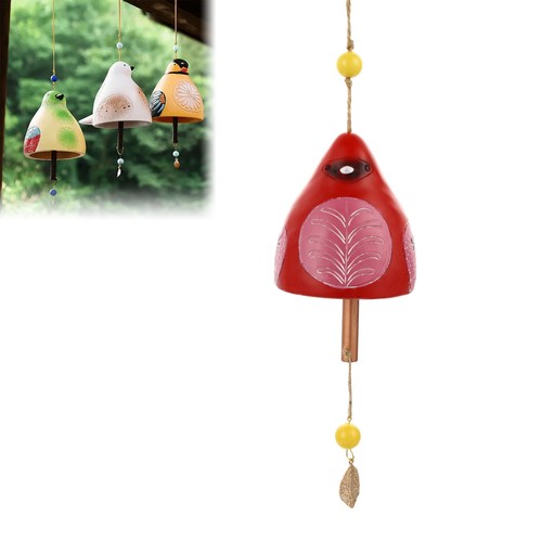 Cute ceramic resin wind chimes - ceramic,