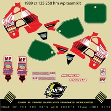 1988 Cr 250 1989 Cr 250 Cr 125 Factory Hm Wp Go Team Kit Graphics Decals Evo