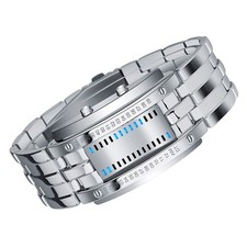 Mens Binary Watch Casual