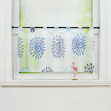 Cafe Curtains Short Blind Valance Kitchen Net Curtain Daisy Tab Top Sheer Panel