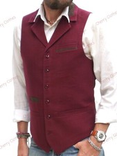 Mens Moleskin Cotton Waistcoat