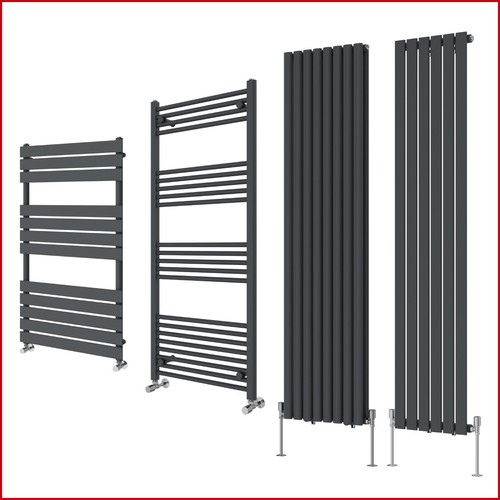 Anthracite flat panel oval - anthracite,