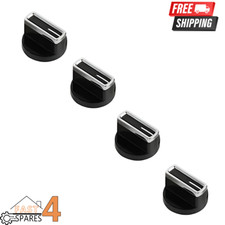 4x  SAMSUNG Cooker Oven Hob Black Control Knobs