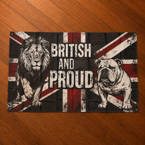 British and proud flag - british,
