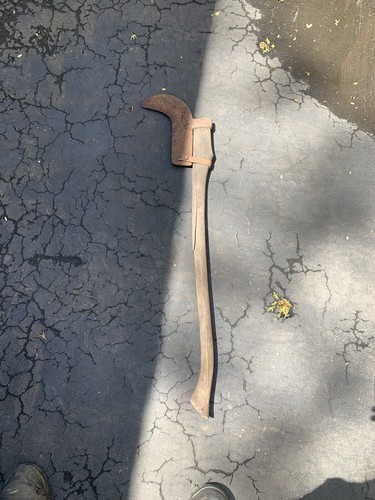 Vintage firemans hook axe - firemans,