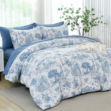 Blue toile jouy piece - de, 7-piece