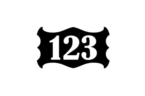Personalised door number - personalised,