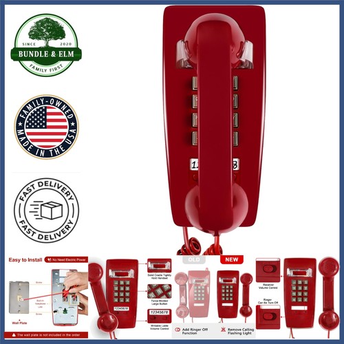 Vintage wall mount phone with - mount,